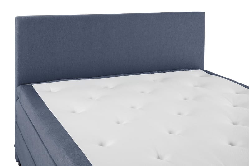 Lucky Komplett Sängpaket 160x200 Polyeter Slät Sänggavel - Mörkblå - Products - Möbler - Säng - Kontinentalsäng