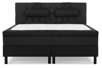 Lucky Diamant Sänggavel 180 cm - Svart/Grå/PU