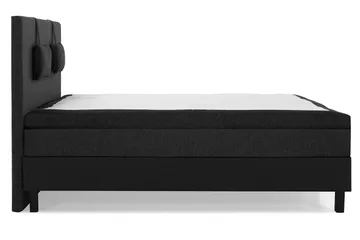 Lucky Komplett Sängpaket 180x200 Latex Slät - Nackkudde Liten Svart/Grå/PU - Products - Möbler - Säng - Kontinentalsäng