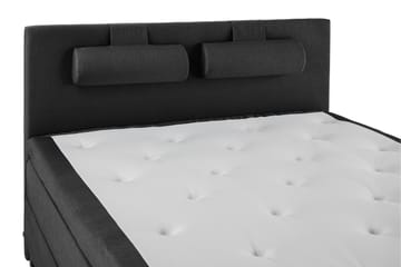 Lucky Komplett Sängpaket 180x200 Latex Slät Sänggavel - Nackkudde Stor Svart/Grå - Products - Möbler - Säng - Kontinentalsäng