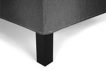 Lucky Komplett Sängpaket 180x200 Latex Slät Sänggavel - Nackkudde Stor Svart/Grå - Products - Möbler - Säng - Kontinentalsäng