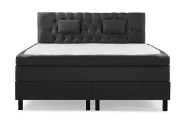 Lucky Diamant Sänggavel 180 cm - Svart/Grå