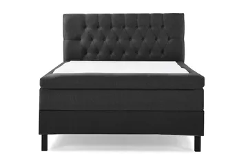 Utan sänggavel - Svart/Grå