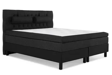 Lucky Kontinentalsäng 160x200 cm - Svart/Grå - Products - Möbler - Säng - Kontinentalsäng