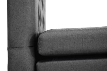 Lucky Kontinentalsäng 180x200 cm - Svart/Grå - Products - Möbler - Säng - Kontinentalsäng