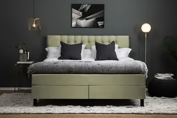 Lucky Kontinentalsäng 180x200Memory - Grön - Products - Möbler - Säng - Kontinentalsäng