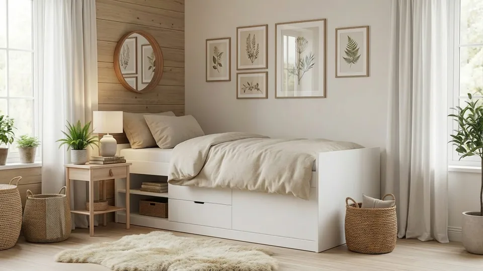 Lundvik Sängram 90x200 cm med förvaring - Products - Möbler - Säng - Sängram & sängstomme