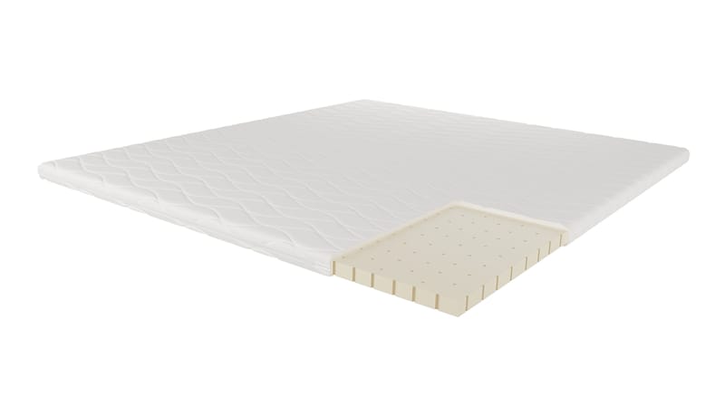 HVILA Punktelastisk Latex Bäddmadrass 160x200 cm – 7 cm Medium/Fast med Tvättbar Klädsel - Products - Möbler - Säng - Madrass - Skummadrass