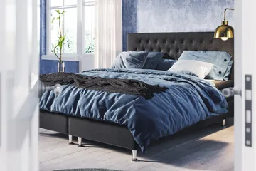 Meja Sängpaket 120x200 - Svart - Products - Möbler - Säng - Kontinentalsäng