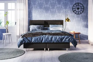 Meja Sängpaket 140x200 - Svart - Products - Möbler - Säng - Kontinentalsäng