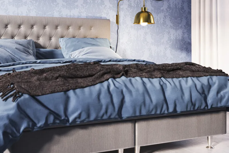 Meja Sängpaket 160x200 - Ljusgrå - Products - Möbler - Säng - Kontinentalsäng
