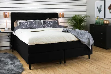 Nice Deluxe Kontinentalsäng 160x200 - Svart - Products - Möbler - Säng - Kontinentalsäng