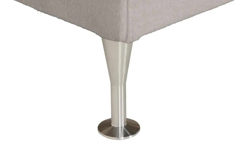 Oslo Lyx Sängpaket Boucle 120x200 Djuphäftad gavel - Grå - Products - Möbler - Säng - Kontinentalsäng