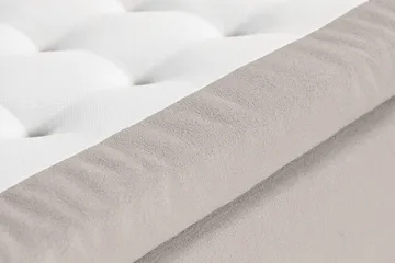 Oslo Lyx Sängpaket Boucle 120x200 Djuphäftad gavel - Grå - Products - Möbler - Säng - Kontinentalsäng