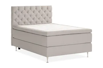 Oslo Lyx Sängpaket Boucle 120x200 Djuphäftad gavel - Grå - Products - Möbler - Säng - Kontinentalsäng