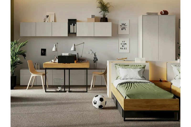 Rathmore Sängram 90x200 cm - Mörkgrå - Products - Möbler - Säng - Sängram & sängstomme