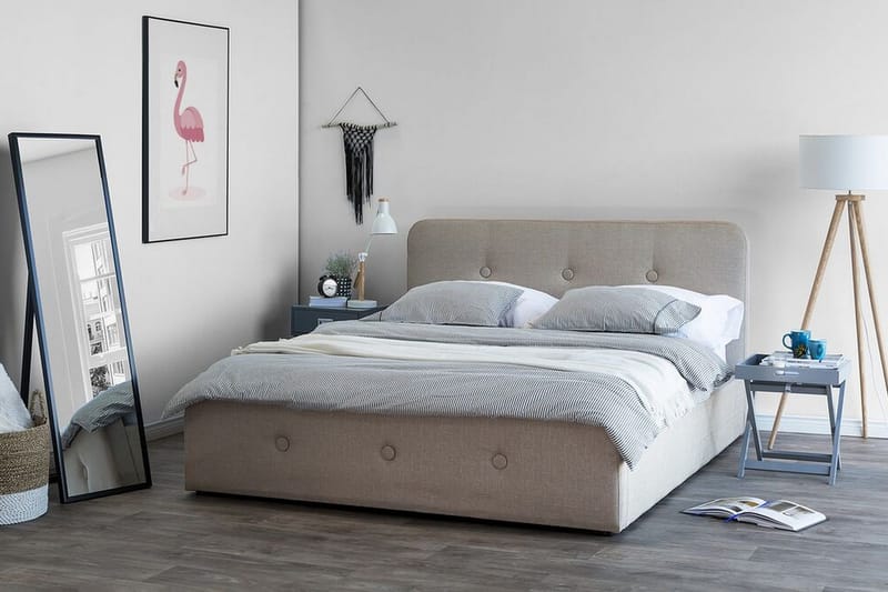 Rennes Dubbelsäng 140|200 cm - Beige - Products - Möbler - Säng - Sängram & s ängstomme
