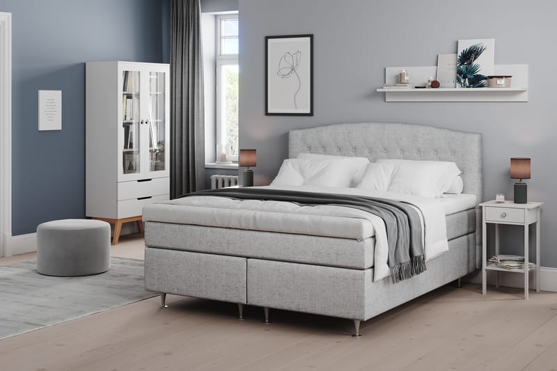 Belda Sänggavel 160 cm Svängd - Ljusgrå - Products - Möbler - Säng - Sängtillbehör & sänggavel - Sänggavel