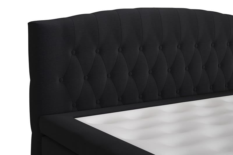 Belda Sänggavel 160 cm Svängd - Svart - Products - Möbler - Säng - Sängtillbehör & sänggavel - Sänggavel