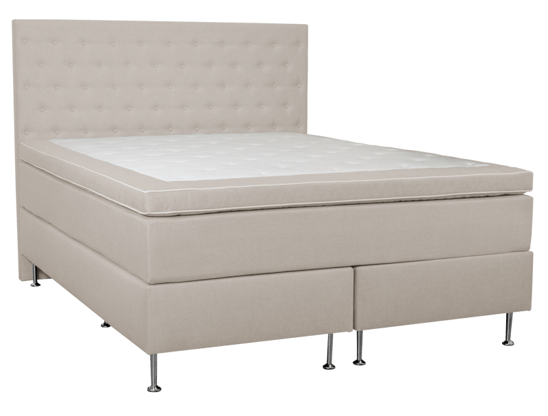 Sänggavel med Knappar 130 cm Hög Beige - 180 cm - Products - Möbler - Säng - Sängtillbehör & sänggavel - Sänggavel