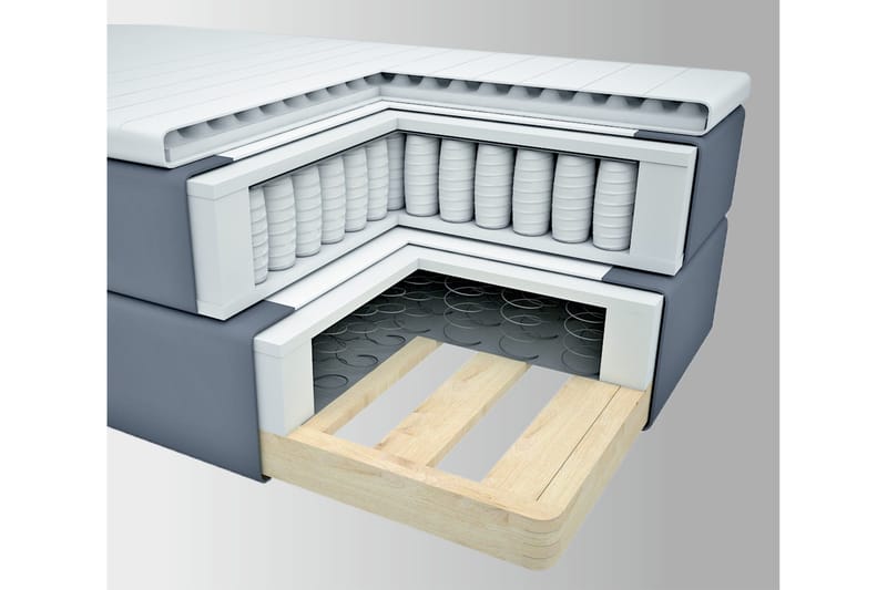 Select No 2 Kontinentalsäng 120x200 - Mörkgrå - Products - Möbler - Säng - Enkelsäng