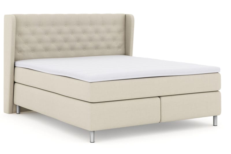 Select No 3 Komplett Sängpaket 210x210 Fast/Medium - Beige/Metall - Products - Möbler - Säng - Kontinentalsäng