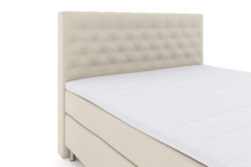 Select No 3 Kontinentalsäng 210x210 Fast/Medium - Beige/Metall - Products - Möbler - Säng - Kontinentalsäng