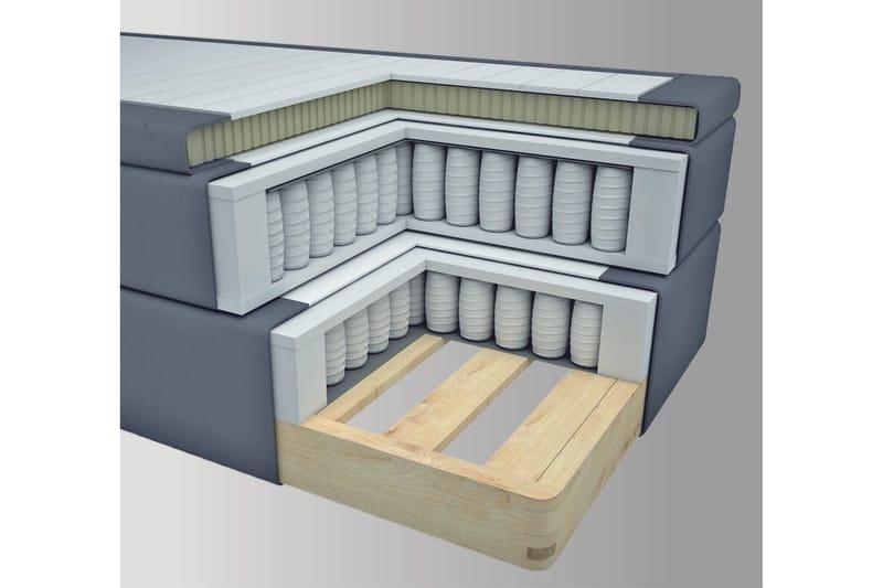 Select No 4 Komplett Sängpaket 120x200 Fast - Blå/Metall - Products - Möbler - Säng - Enkelsäng
