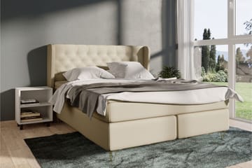Select No 4 Komplett Sängpaket 140x200 Fast - Beige/Silver - Products - Möbler - Säng - Kontinentalsäng