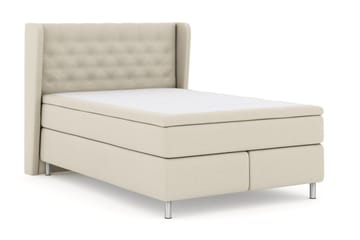 Select No 4 Komplett Sängpaket 140x200 Fast/Medium - Beige/Metall - Products - Möbler - Säng - Kontinentalsäng
