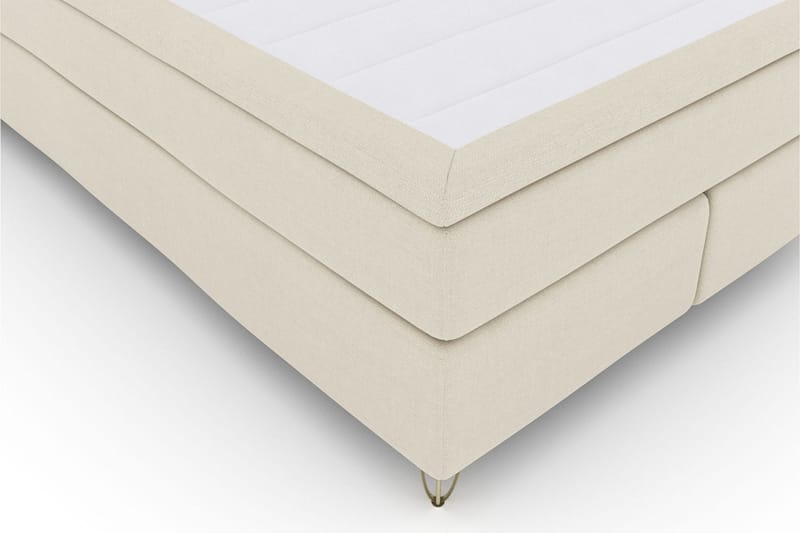 Select No 4 Komplett Sängpaket 140x200 Medium - Beige/Metall V-form - Products - Möbler - Säng - Kontinentalsäng