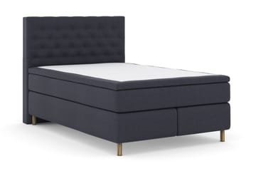 Select No 4 Kontinentalsäng 140x200 Medium - Blå/Metall - Products - Möbler - Säng - Kontinentalsäng