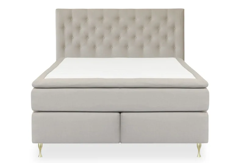 Select No 4 Kontinentalsäng 180x200 Fast, Beige/Guld