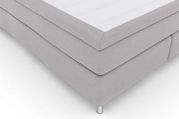 Select No 4 Kontinentalsäng 210x210 Fast/Medium - Ljusgrå/Metall - Products - Möbler - Säng - Kontinentalsäng