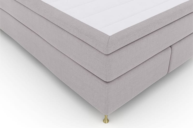 Select No 5 Komplett Sängpaket 140x200 Fast Latex - Ljusgrå/Guld - Products - Möbler - Säng - Kontinentalsäng