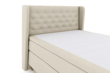 Select No 5 Komplett Sängpaket 160x200 Fast Latex - Beige/Metall V-form - Products - Möbler - Säng - Kontinentalsäng
