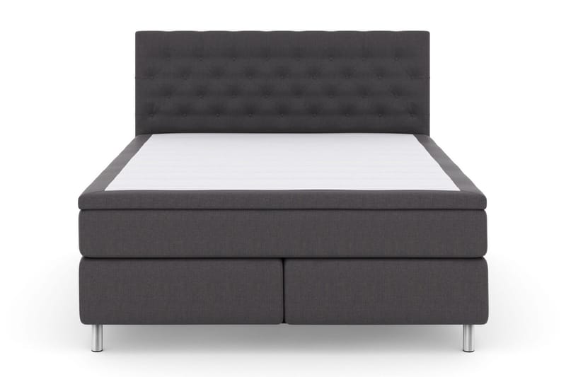 Select No 5 Kontinentalsäng 180x200 Medium Watergel - Mörkgrå/Metall - Products - Möbler - Säng - Kontinentalsäng