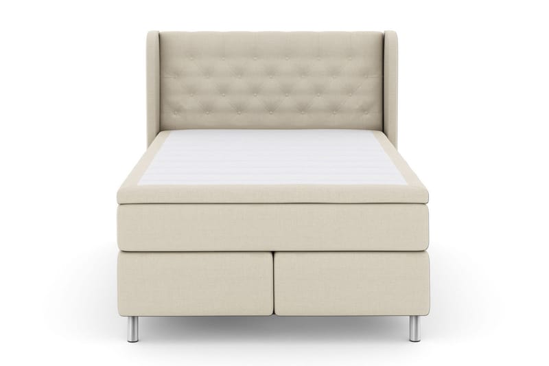 Select No 6 Komplett Sängpaket 140x200 Fast/Medium Watergel, Beige/Metall