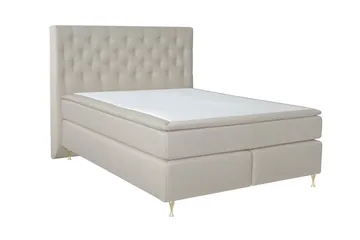 Select No 6 Kontinentalsäng 210x210 Fast Memory/Pocket - Beige/Guld - Products - Möbler - Säng - Kontinentalsäng