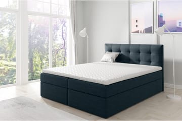 Skaftå Kontinentalsäng 140x200 - Svart/Blå/Grå/Vit - Products - Möbler - Säng - Säng med förvaring