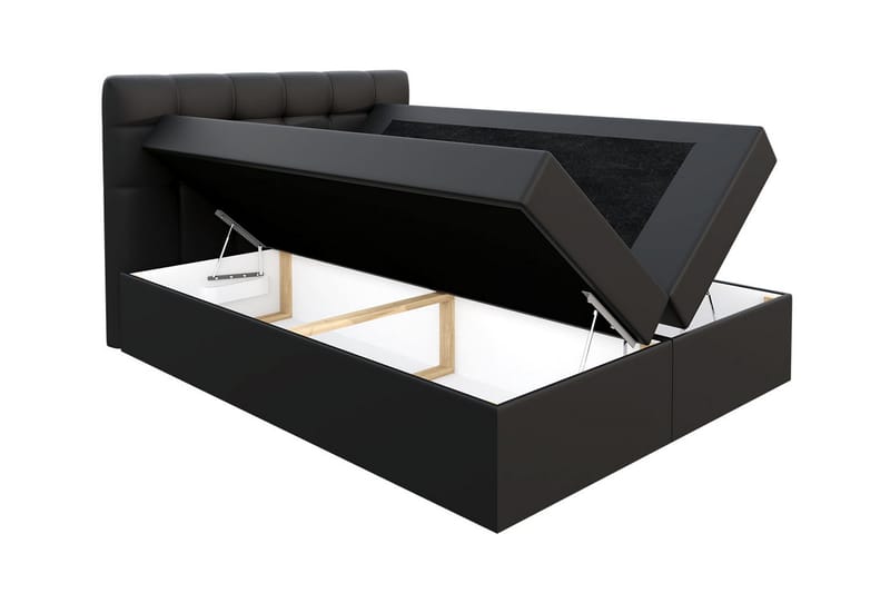 Skaftå Kontinentalsäng 160x200 cm - Svart/Blå/Grå/Vit - Products - Möbler - Säng - Säng med förvaring