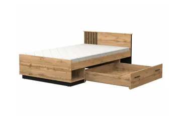 Strathy Sängram 120x200 cm - Svart - Products - Möbler - Säng - Säng med förvaring