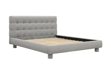 Teddy Komplett Sängpaket Sängram med Madrass 160x200 cm - Grå - Products - Möbler - Säng - Komplett sängpaket