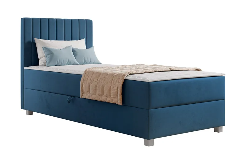 Veyran Sängpaket Kontinentalsäng med Förvaring 90x200 cm, Blå