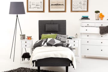 Viken Bas Ramsäng 80x200 - Ancona Grå - Products - Möbler - Säng - Enkelsäng