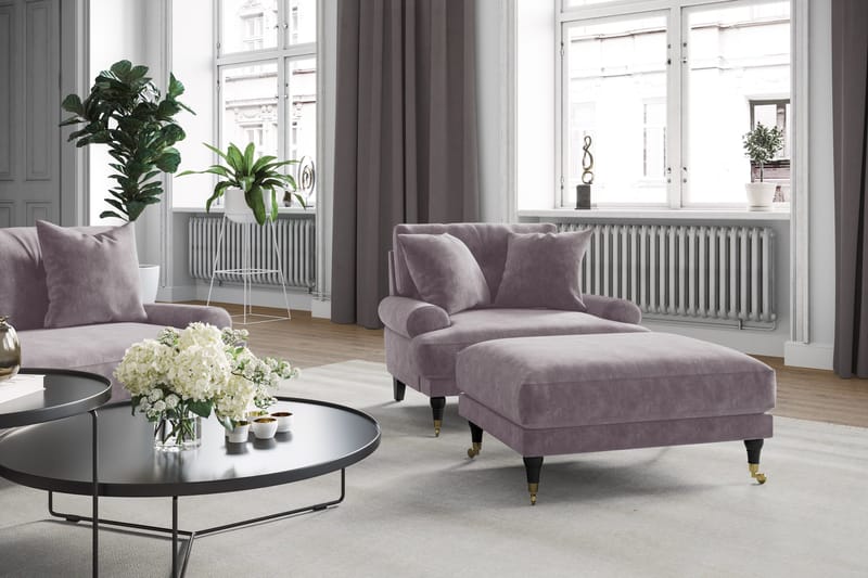 Andrew 2-sits Sammetssoffa - Lila - Products - Möbler - Soffa - 2 sits soffa