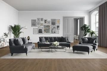 Andrew 2-sits Sammetssoffa - Mörkgrå - Products - Möbler - Soffa - 2 sits soffa