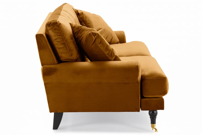 Andrew 2-sits Sammetssoffa - M örkgul - Products - Möbler - Soffa - 2 sits soffa