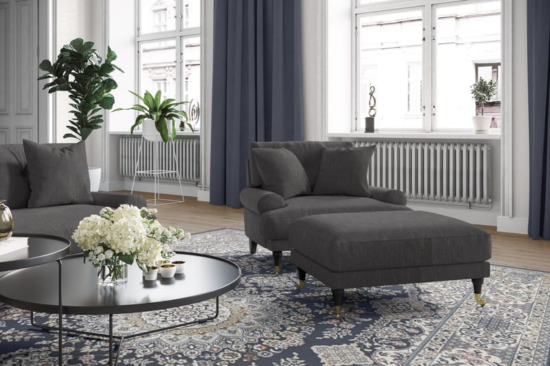 Andrew 2-sits Tygsoffa - Mörkgrå - Products - Möbler - Soffa - 2 sits soffa