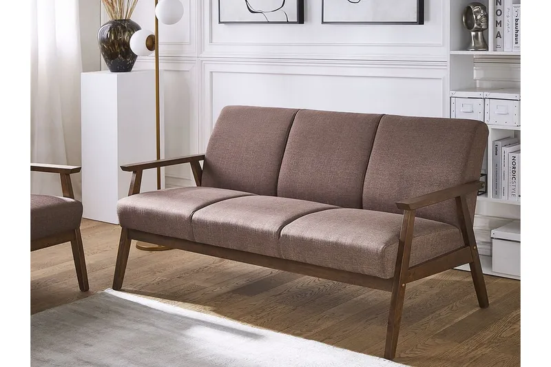 Asnes 3-sits Soffa - Brun - Products - Möbler - Soffa - 3 sits soffa
